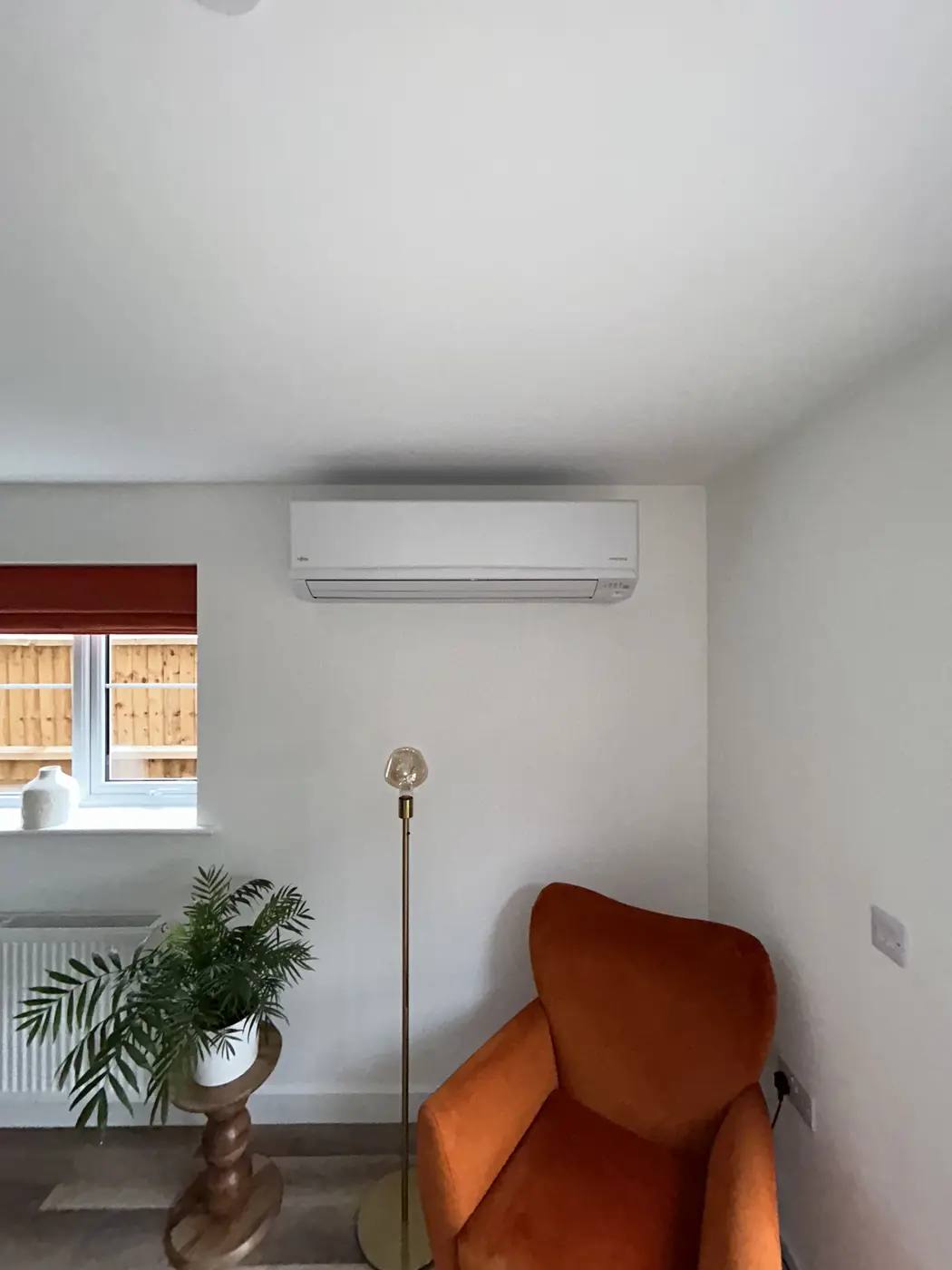 Fujitsu indoor air-conditioning unit in a living room