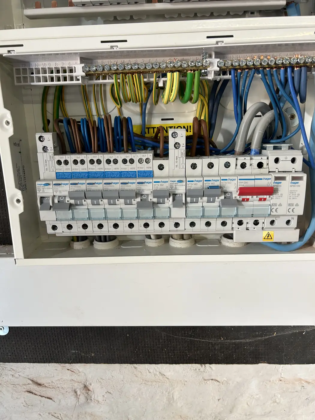 Hager fuseboard second fix
